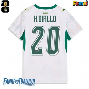 Senegal Habib Diallo #20 Echipament de Fotbal Replică Mondial 2026 Femei Acasa